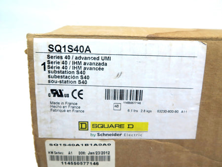 Square D SQ1S40A Sepam Series 40 Protective Relay Controller - Advance Operations