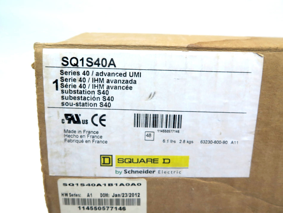 Square D SQ1S40A Sepam Series 40 Protective Relay Controller - Advance Operations