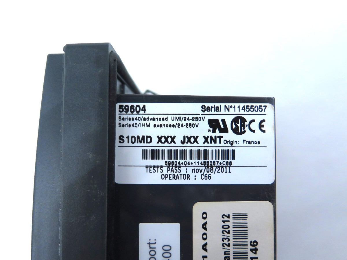 Square D SQ1S40A Sepam Series 40 Protective Relay Controller - Advance Operations