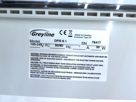 Greyline DFM 6.1 Doppler Flow Meter Transmitter - Advance Operations