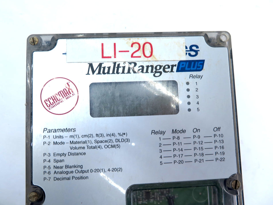 Milltronics Multiranger Plus Level Monitor - Advance Operations