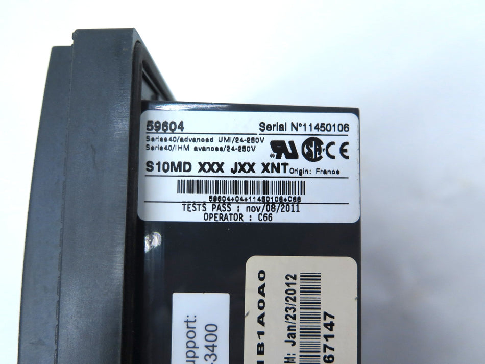 Schneider Square D SQ1S40A / 59604 Protective Relay Controller - Advance Operations