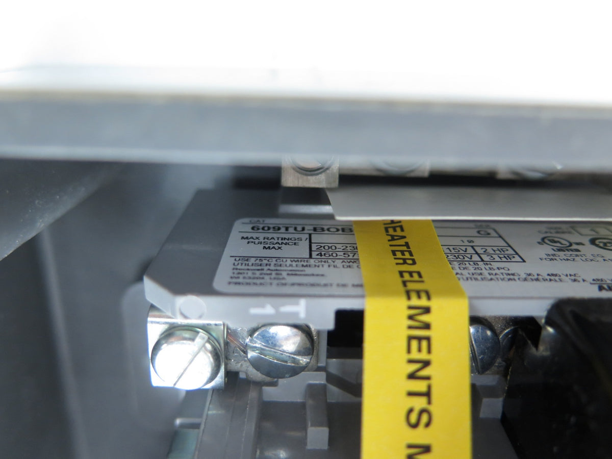 Allen-Bradley 609U-BCB Manual Starter Switch Ser.H - Advance Operations