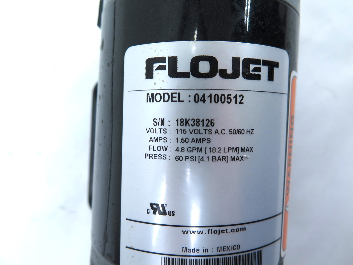 FLOJET 04100512 Pump 115Vac 4.8GPM 60PSI Max - Advance Operations