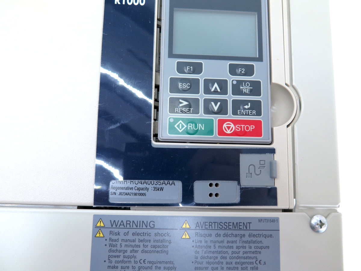 Yaskawa / Magnetek CIMR-RU4A0035AAA AC Drive 35kW / 50HP AC Drive - Advance Operations