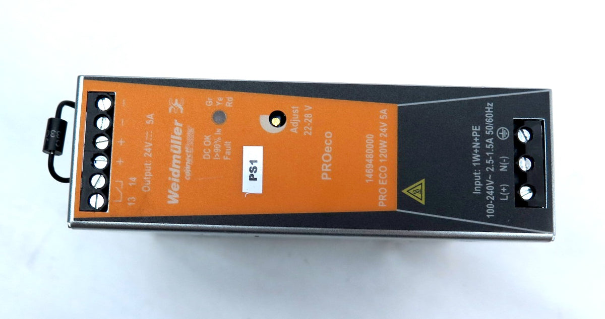 Weidmuller 1469480000 Pro Eco 120W 24 BV 5 A Power Supply - Advance Operations