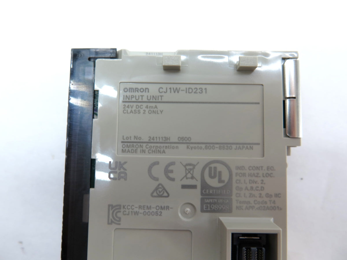 Omron CJ1W-ID231 Input Module 24Vdc PLC - Advance Operations