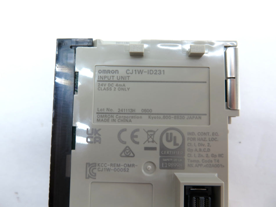 Omron CJ1W-ID231 Input Module 24Vdc PLC - Advance Operations