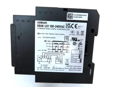 Omron K8AK-LS1 Conductive Level Controller 100-240Vac - Advance Operations