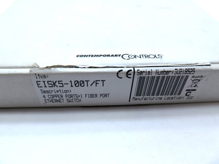 Contemporary Controls EISK5-100T/FT Ethernet Switch 4 Copper Ports + 1 Fiber - Advance Operations