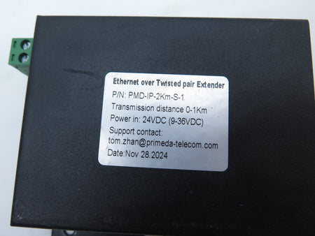 Primeda-Telecom PMD-IP-2Km-S-1 Ethernet Over Twisted Pair Extended - Advance Operations