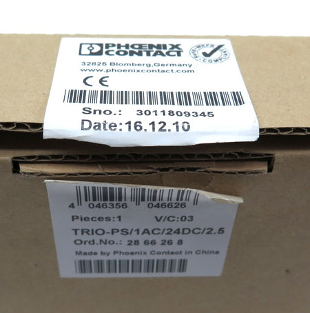 Phoenix Contact TRIO-PS/1AC/24DC/2.5 Power Supply Ac To Dc 2.5a Amp 24v-dc - Advance Operations