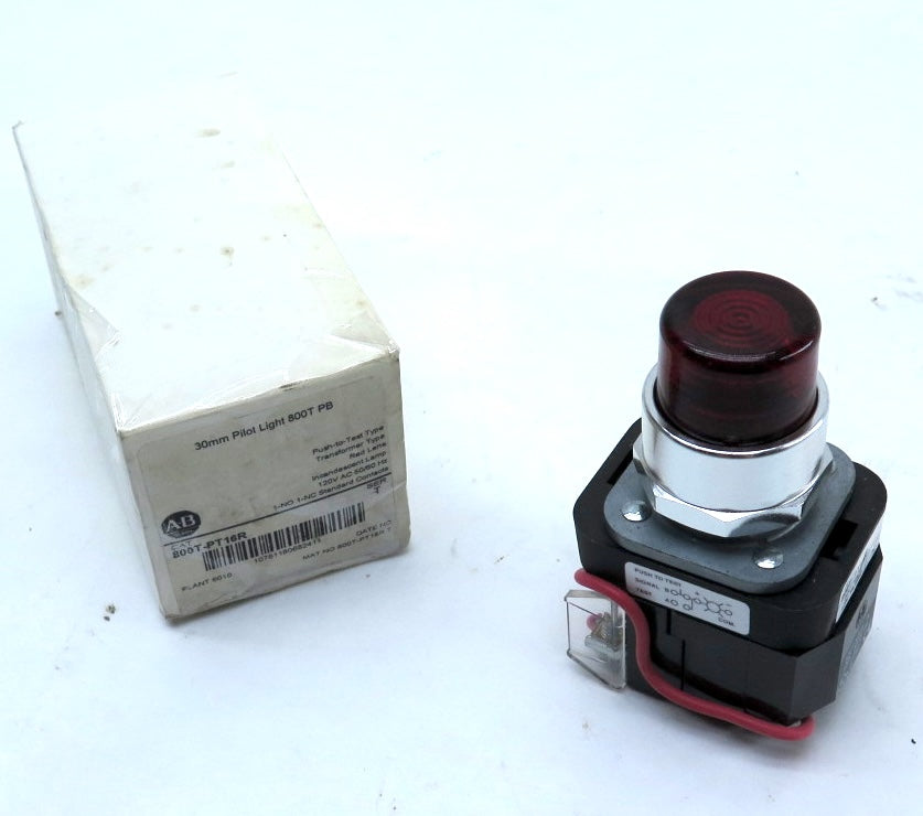 Allen-Bradley 800T-PT16R Pushbutton Red 120Vac - Advance Operations