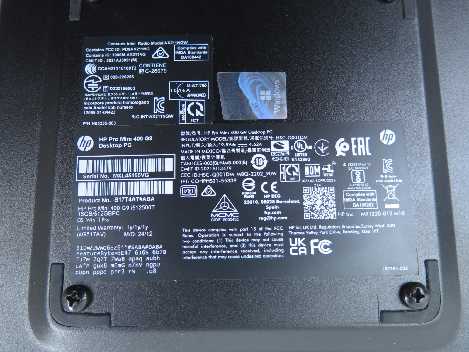 HP B17T4AT#ABA Mini 400 G9 Desktop PC - Advance Operations