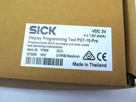 Sick PGT-10-PRO Display Programming Tool - Advance Operations
