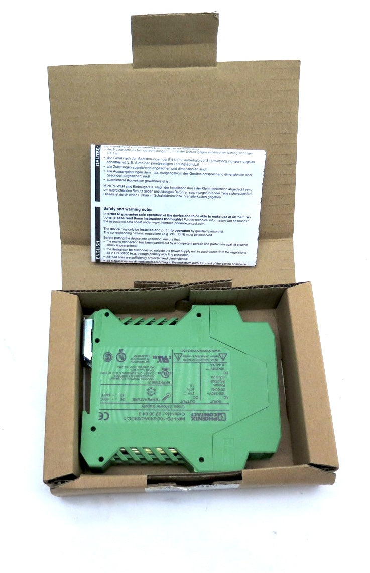 Phoenix Contact MINI-PS/100-240AC/24DC/1 Power Supply - Advance Operations