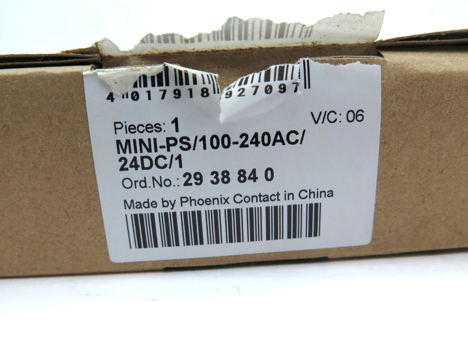 Phoenix Contact MINI-PS/100-240AC/24DC/1 Power Supply - Advance Operations