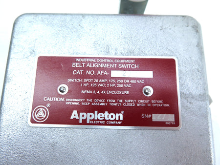 Appleton AFA-20 Belt Alignment Switch - Advance Operations