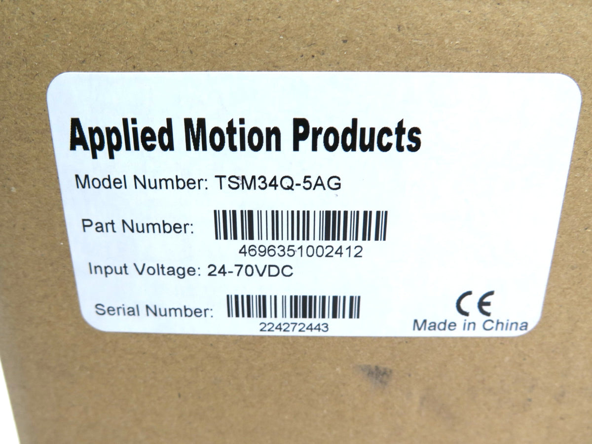 Applied Motion Products TSM34Q-5AG StepSERVO Motor Stepper 24-70VDC - Advance Operations