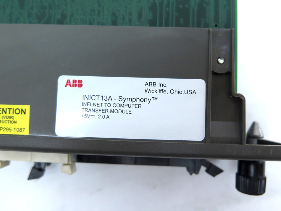 ABB INICT13A Symphony Infi-NET To Computer Transfer Module - Advance Operations