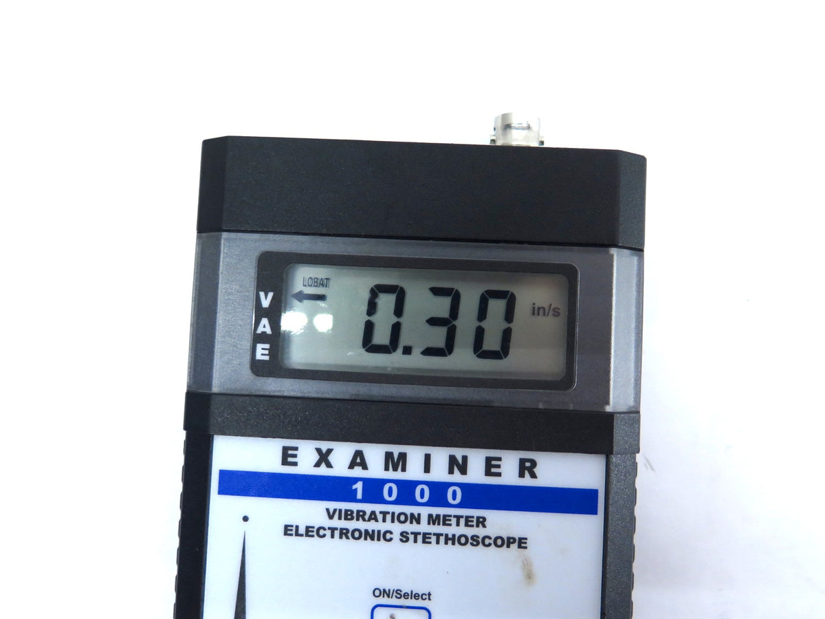Monarch Instruments Examiner 1000 Vibration Meter Electronic Stethoscope - Advance Operations