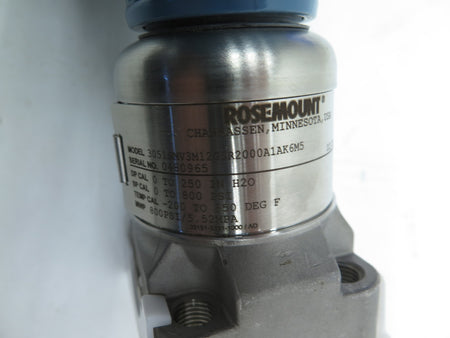 Rosemount 3051SMV3M12G3R2000A1AK6M5 Transmitter 800PSI - Advance Operations