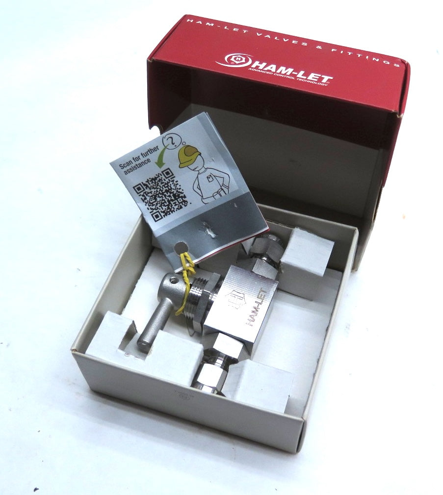 Ham-Let H6800SSL1/4CMS Ball Valve 1/4" LET-LOK Tube Fitting - Advance Operations