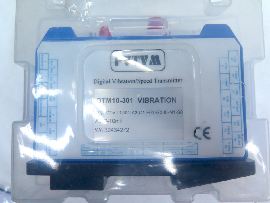 PTVM DTM10-301-A3-C1-E01-GO-I0-M1-SO Industrial Vibration Transmitter Module
