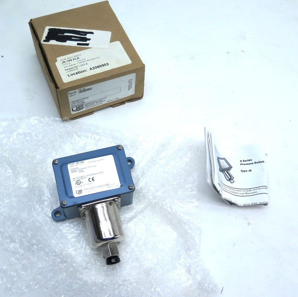 United Electric Controls J6-152 Pressure Switch 0-50PSI