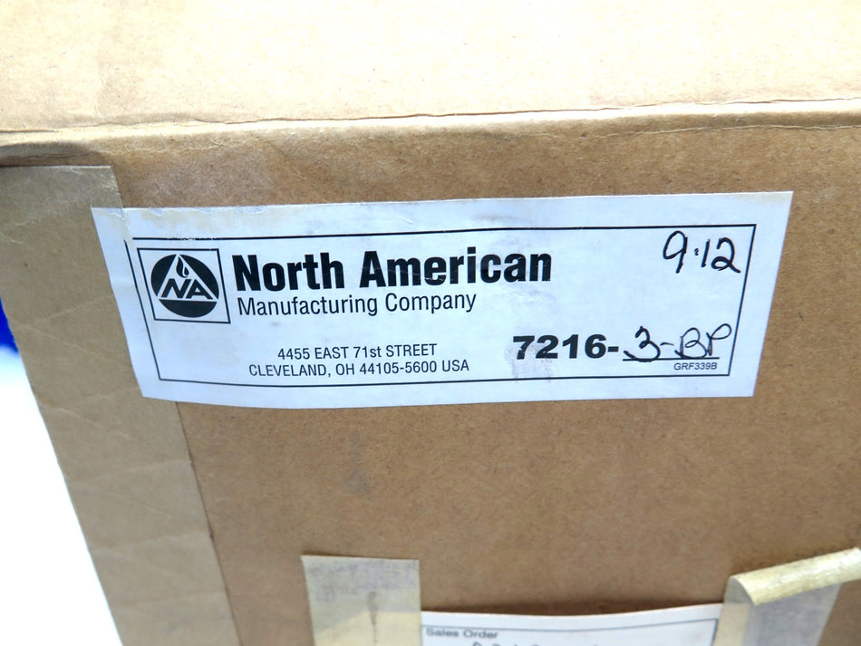North American Co 7216-3-BP Pressure Regulator
