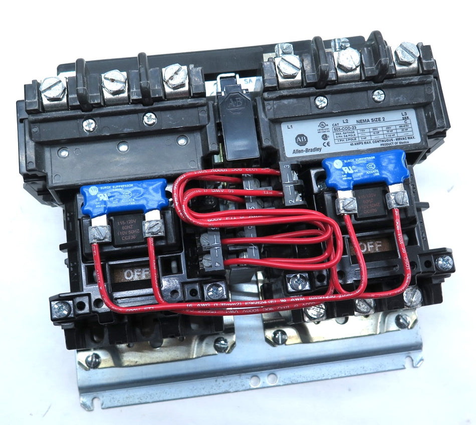 Allen-Bradley 505-COD-23 Size 2 Reversing Starter 120Vac Coil SER.C
