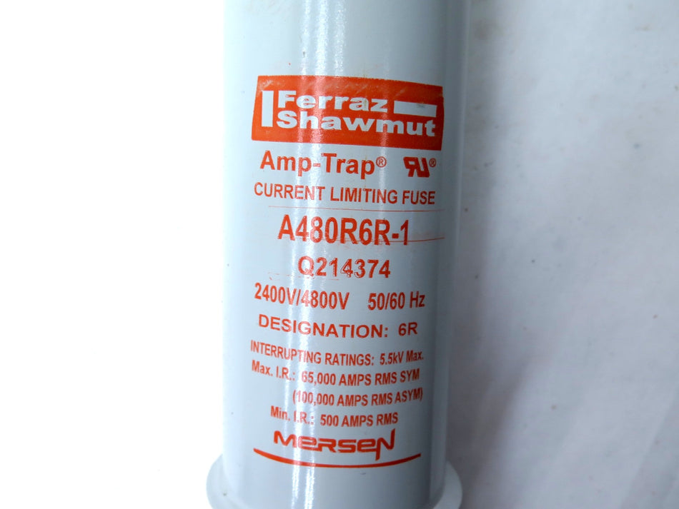 Ferraz-Shawmut A480R6R-1 Fuse 2400V/4800V 50/60Hz 6R