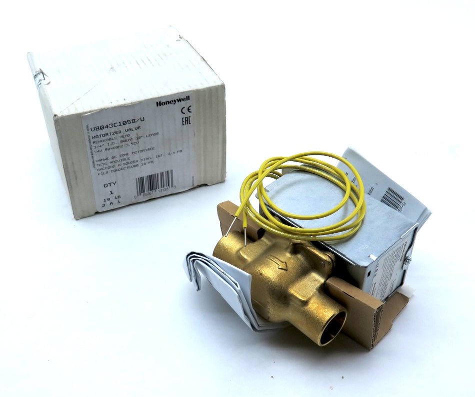 Honeywell V8043C1058/U Zone Valve 24V 3/4" Sweats