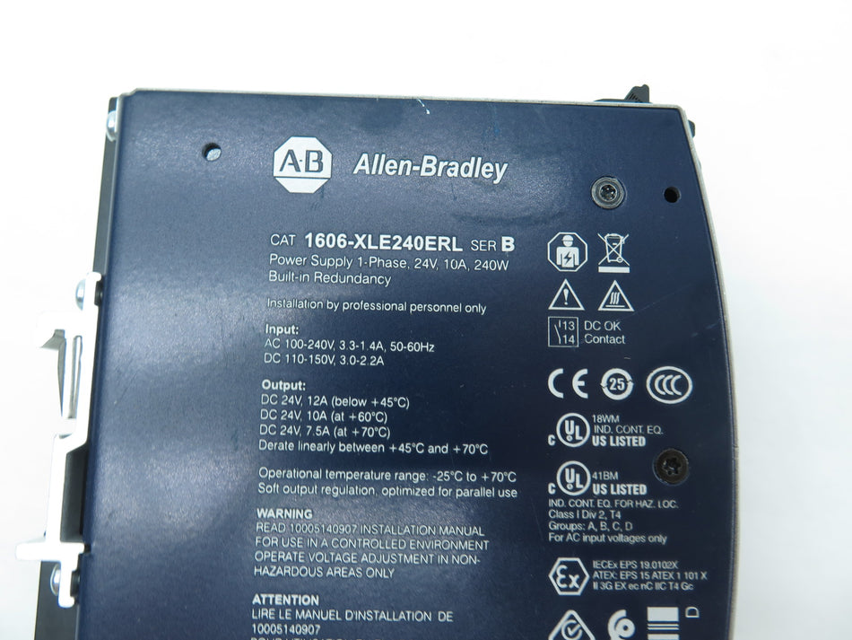 Allen-Bradley 1606-XLE240ERL Power Supply 24V 10A 240W