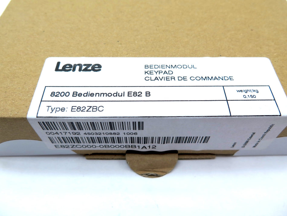 Lenze E82ZBC HMI Operator Module Panel