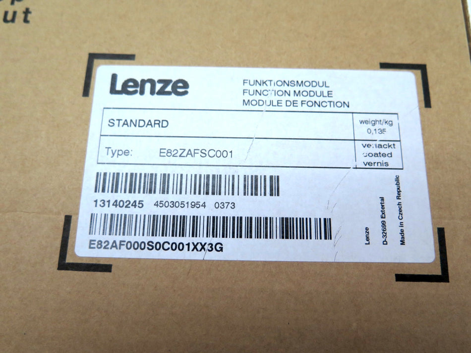 Lenze E82ZAFSC001 Inverter I/O Module