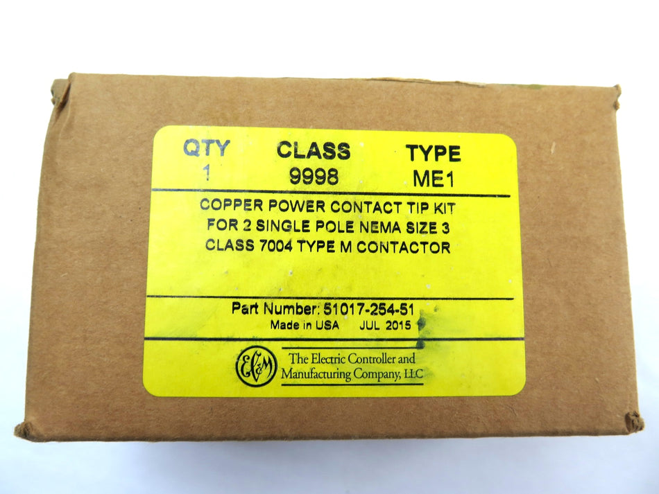 EC&M 51017-254-51 Copper Power Contact Tip Kit