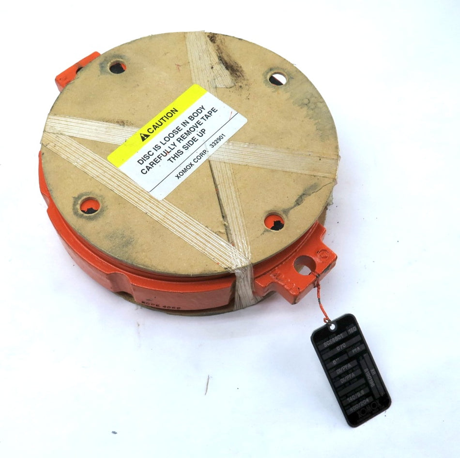 Xomox SC58801 Butterfly Valve 6" PFA LINER Class 150