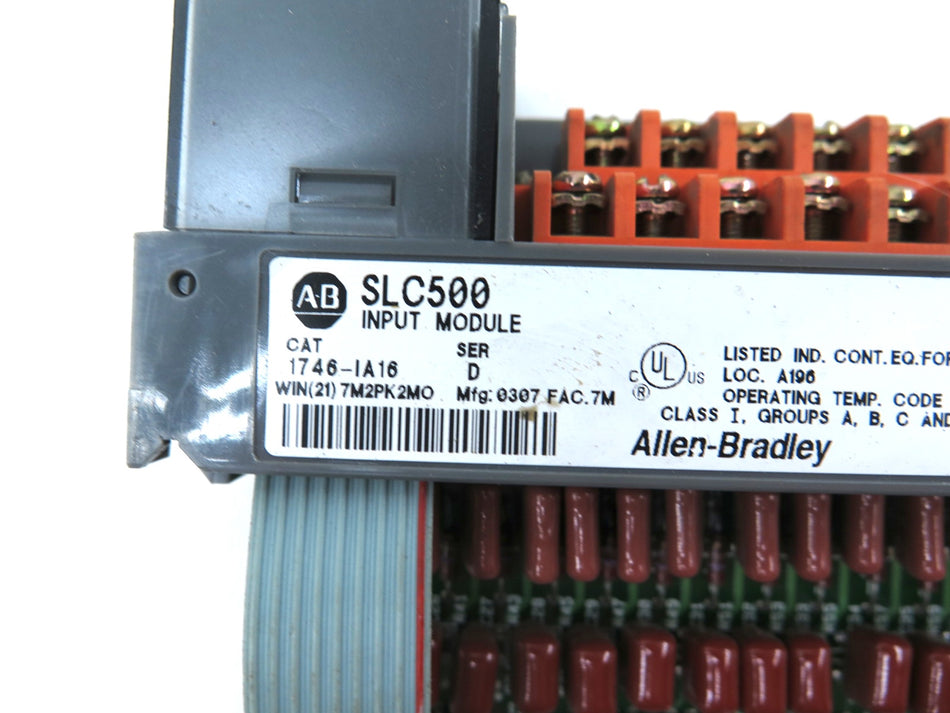 Allen-Bradley 1746-IA16 Ser.D Input Module SLC500 LOT OF 3