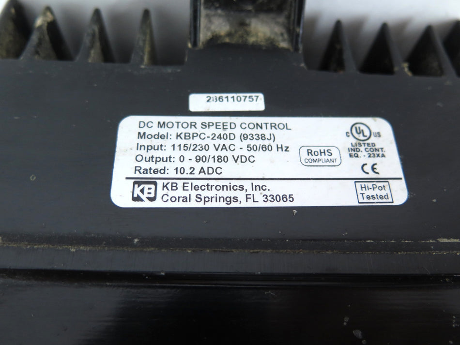 KB Electronics KBPC-240D DC MOTOR SPEED CONTROL DC DRIVE