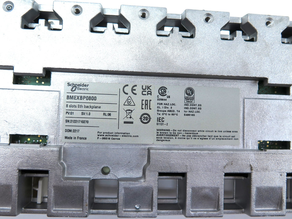 ModiconSchneider BMEXBP0800 Slot Backplane 8 ETH