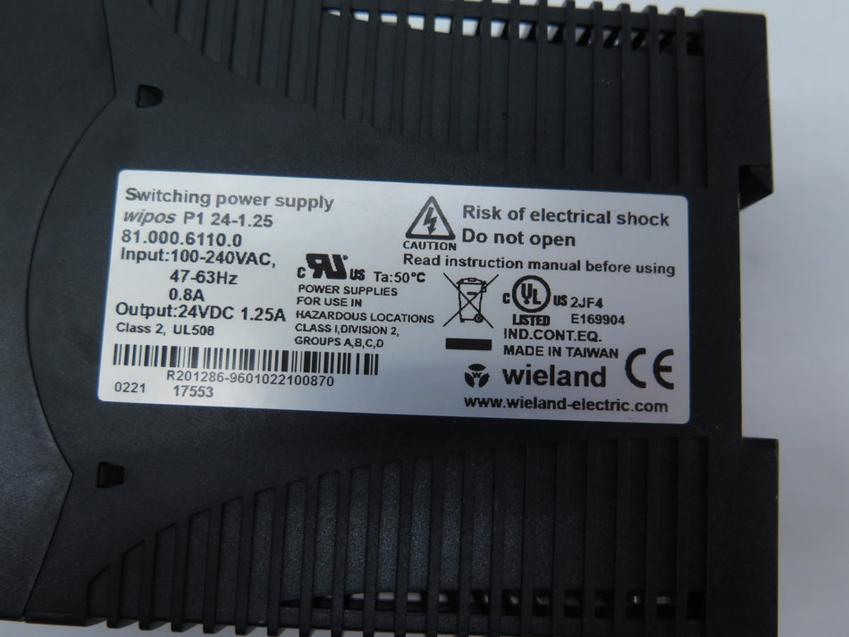 Wieland Wipos P1 24-1.25 Switching Power Supply