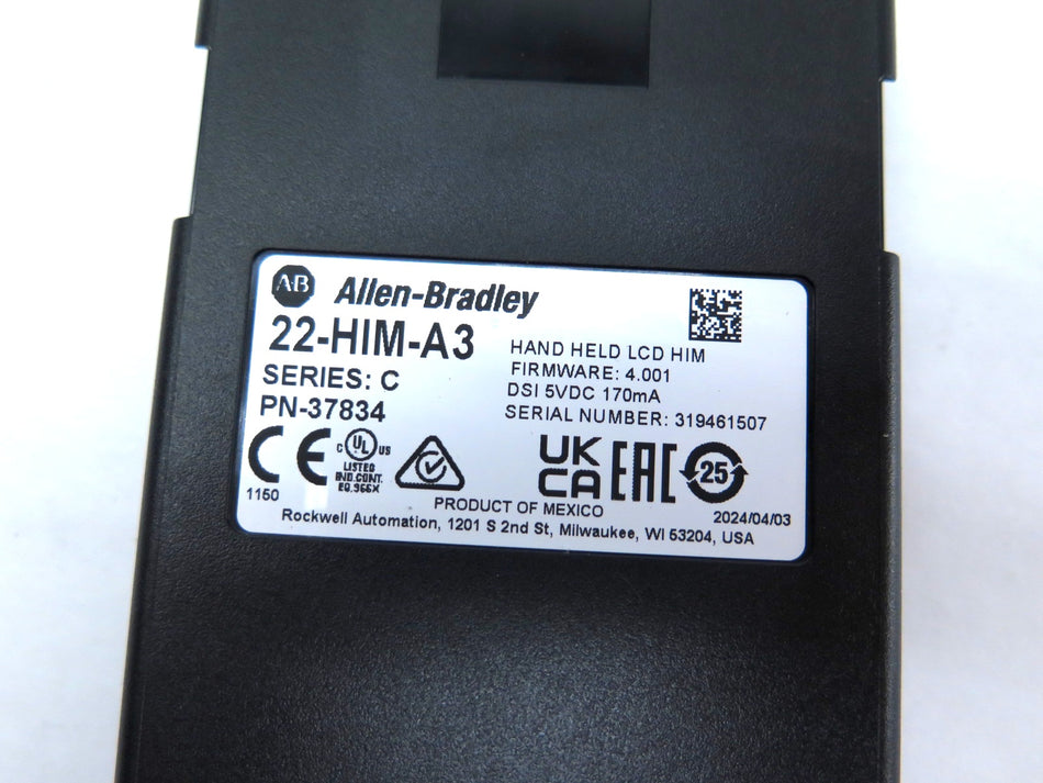 Allen-Bradley 22-HIM-A3 Hand Held LCD HIM