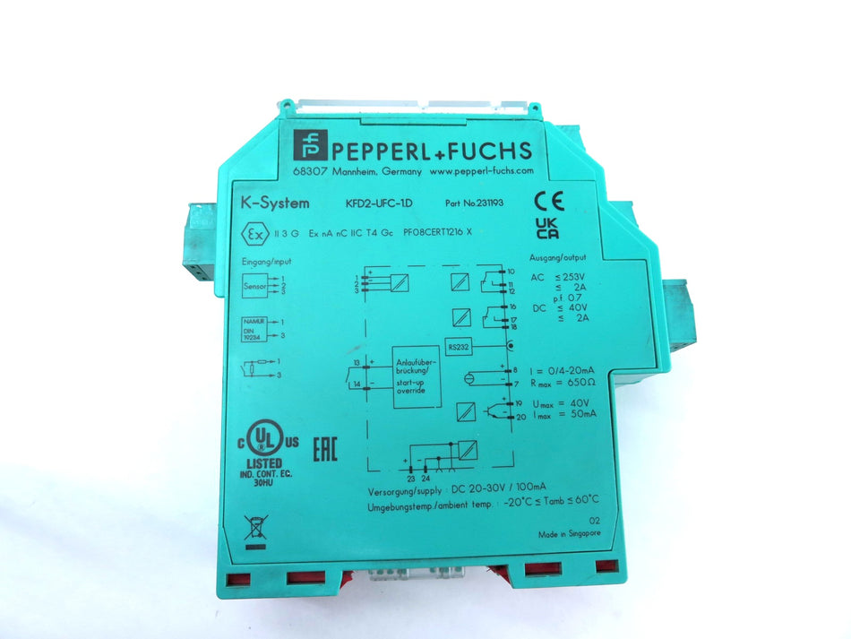 Pepperl + Fuchs KFD2-UFC-1.D Signal Converter