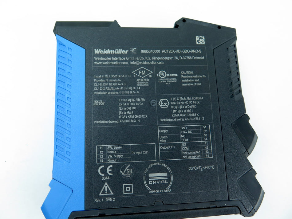 Weidmuller ACT20X-HDI-SDO-RNO-S Signal Converter 8965340000