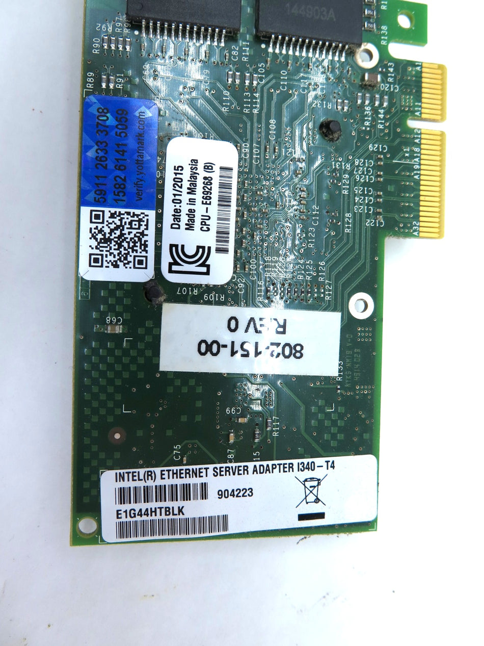 Intel server adapter I340-T4 / 802-151-00 PCI Express