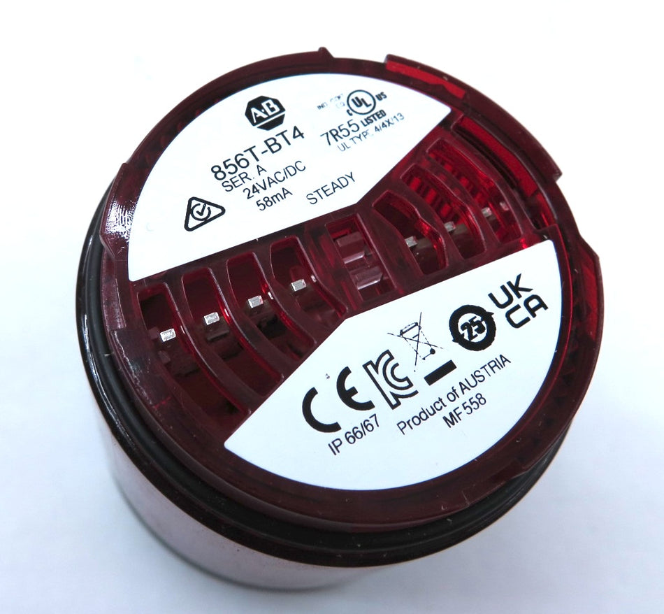 Allen-Bradley 856T-BT4 Stack Light Module RED 24V