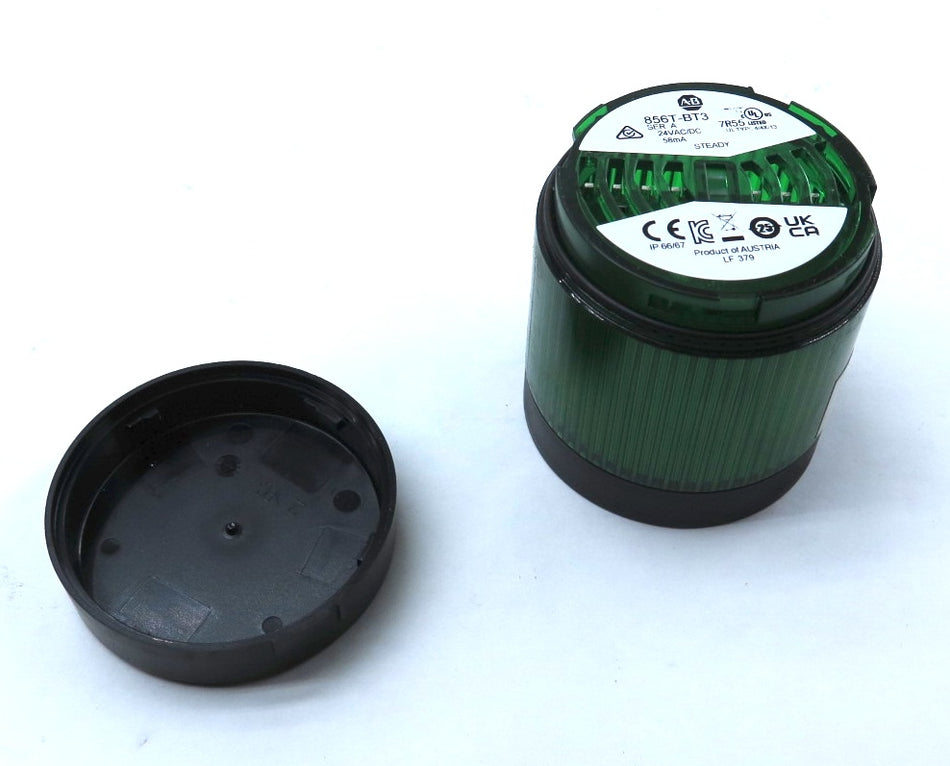Allen-Bradley 856T-BT3 Control Tower Stack Light Module Green LED 24V