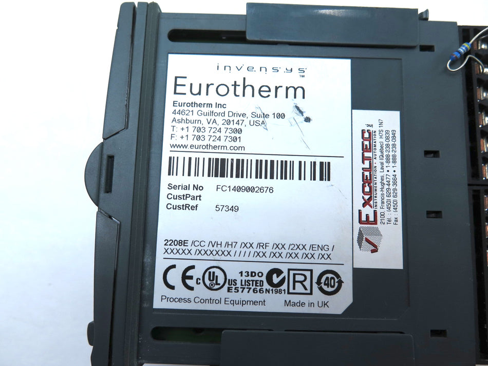 Eurotherm 2208E Temperature Controller 100-240VAC PLC