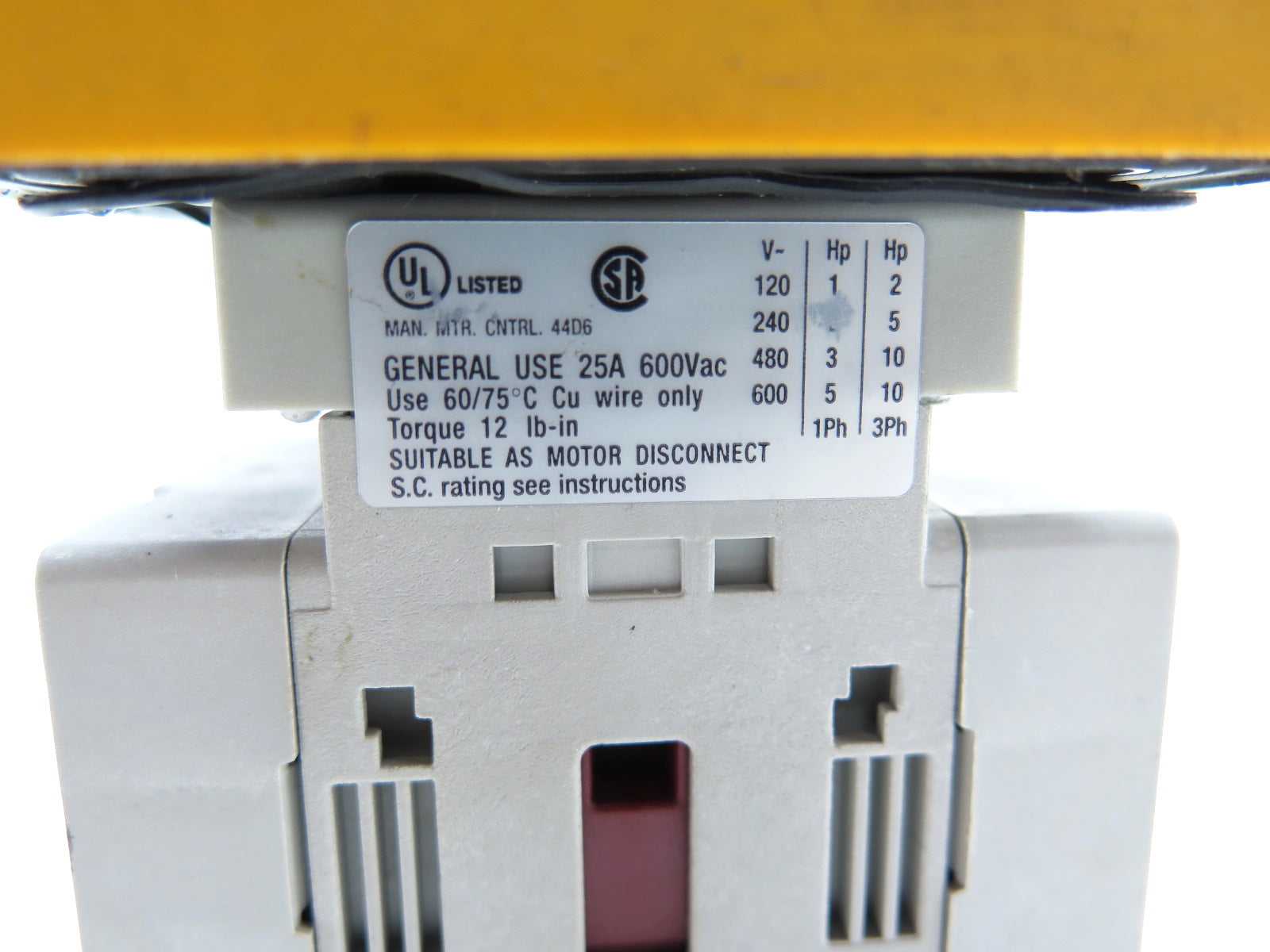 Allen-Bradley 194E-E25-1753 Serial B IEC/EN 60947-3 - 50/60Hz Switch - Advance Operations
